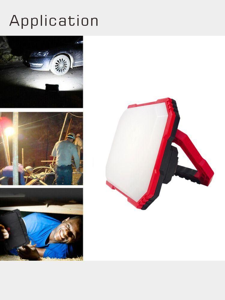 Portable Spotlight 50W Rechargeable LED Work Light Powered Rechargeable Flashlight Work Lamp Camping Lantern for Car Repairing