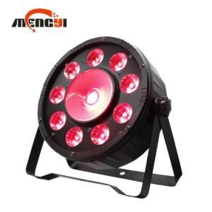 Sale DMX 512 RGBW4in 1 Plastic 9 PCS LED Flat PAR Light