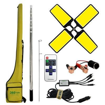 360 Light DC 12 Volt Multifunctional Lamp Telescopic Rod Camping Lantern Outdoor LED Camping Light