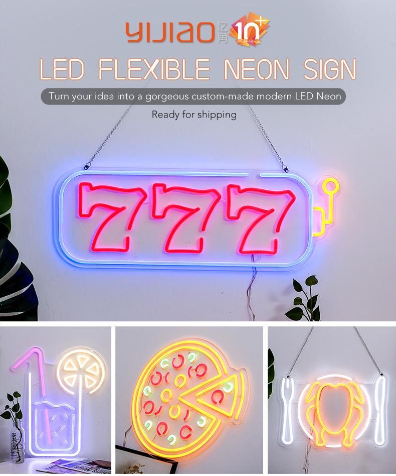 Customized Glass Neon Lighting Signs Real Neon for Bar Logo Display