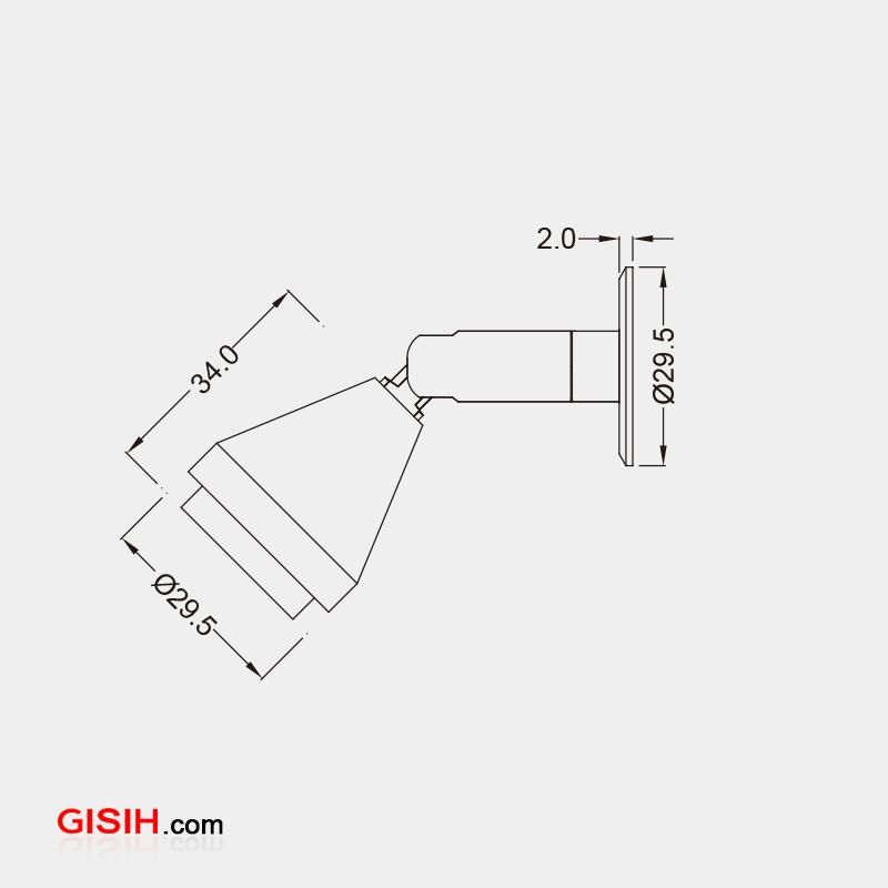 Good Quanlity 1W LED Jewelry Cabinet Lamp Rotatable Ceiling Light for Furniture LC7301