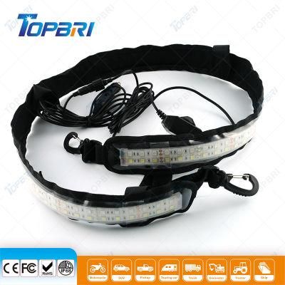 DC12V Dual Colour Flexible LED Camping Strip Work Working Light for Offroad Car Fishing Tent