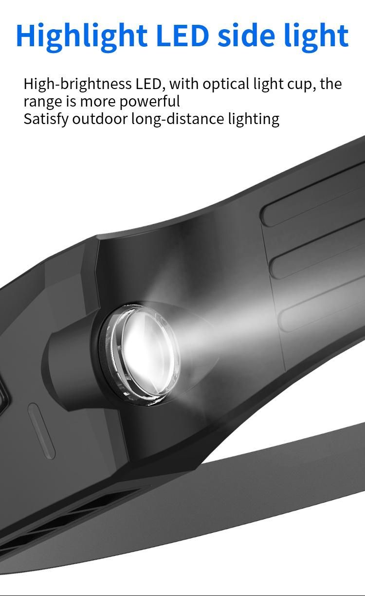 Rechargelable LED Headlamp with Sensor Headlight and Flashlight