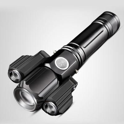 Super Bright High Lumen T6 LED Tactical Flashlights Portable Outdoor Water Resistant Torch Light with 5 Light Mode