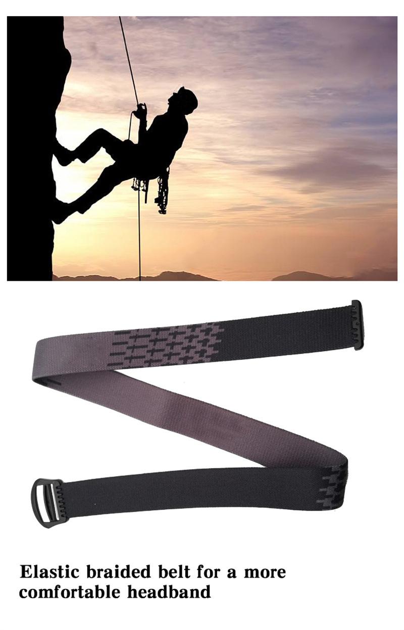 Eco-Feiendly Material Elastic Head Strap Dedicated LED Headlamp Headband