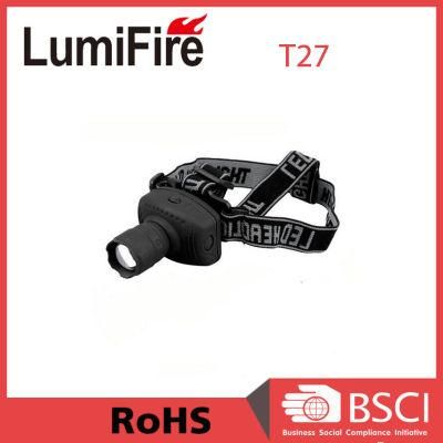 T27b LED Headlight 120lumens LED Zoomable Runners Headlamp