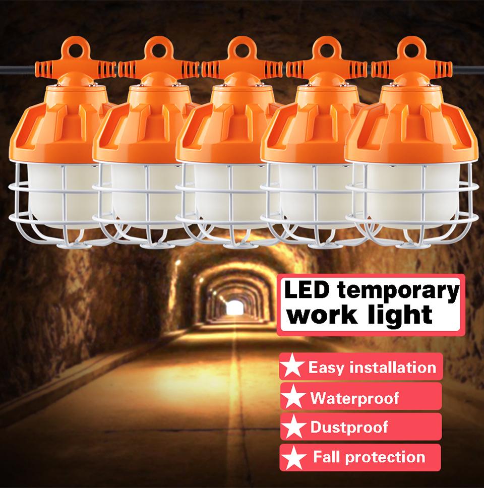 100W Construction Light Bulb LED Light Construction LED Construction String Lights