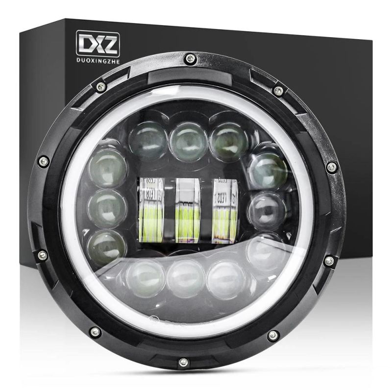 Dxz Waterproof Car Driving Front Light 60W Hi/Lo Offroad Auto Round LED Headlight for Jeep Wranlger