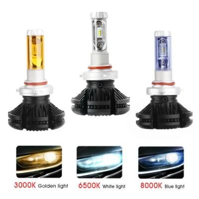 Luces LED H1 H3 H4 H7 H11 880 9005 X3 Series 50W High Power LED Headlight 6000lm Bombillos LED Bulb
