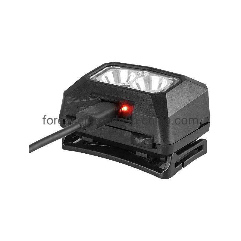 Newest Rear Red Warning Light High Power Zoomable LED Headlamp