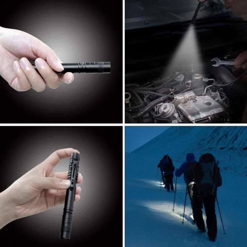 2022 Amazon Hot-Sale XPE LED Mini Flashlight High Quality Pen Pocket Torch Handheld Pen Light with Clip