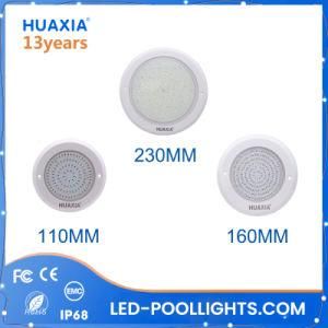 8mm Thickness Resin Filled IP68 6W 8W 18W 24W 35W Underwater PC Flat LED Swimming Pool Light
