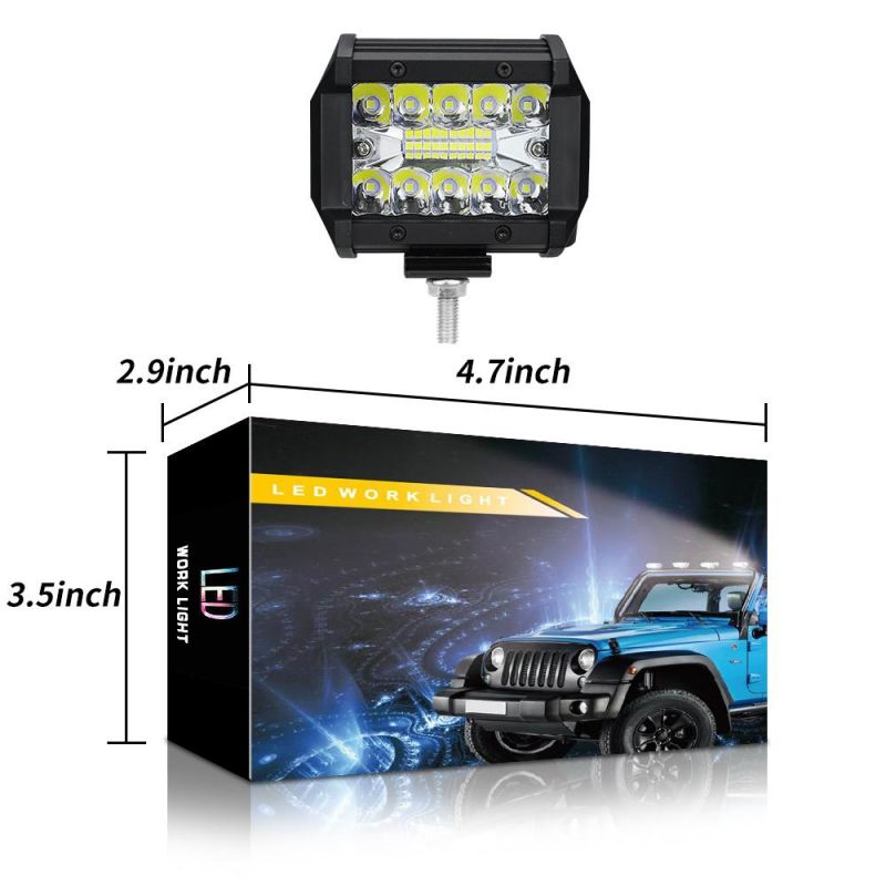 Dxz 4inch 20LED 60W Straight Dual Row Driving Car Truck LED Offroad Light Bar for 4X4