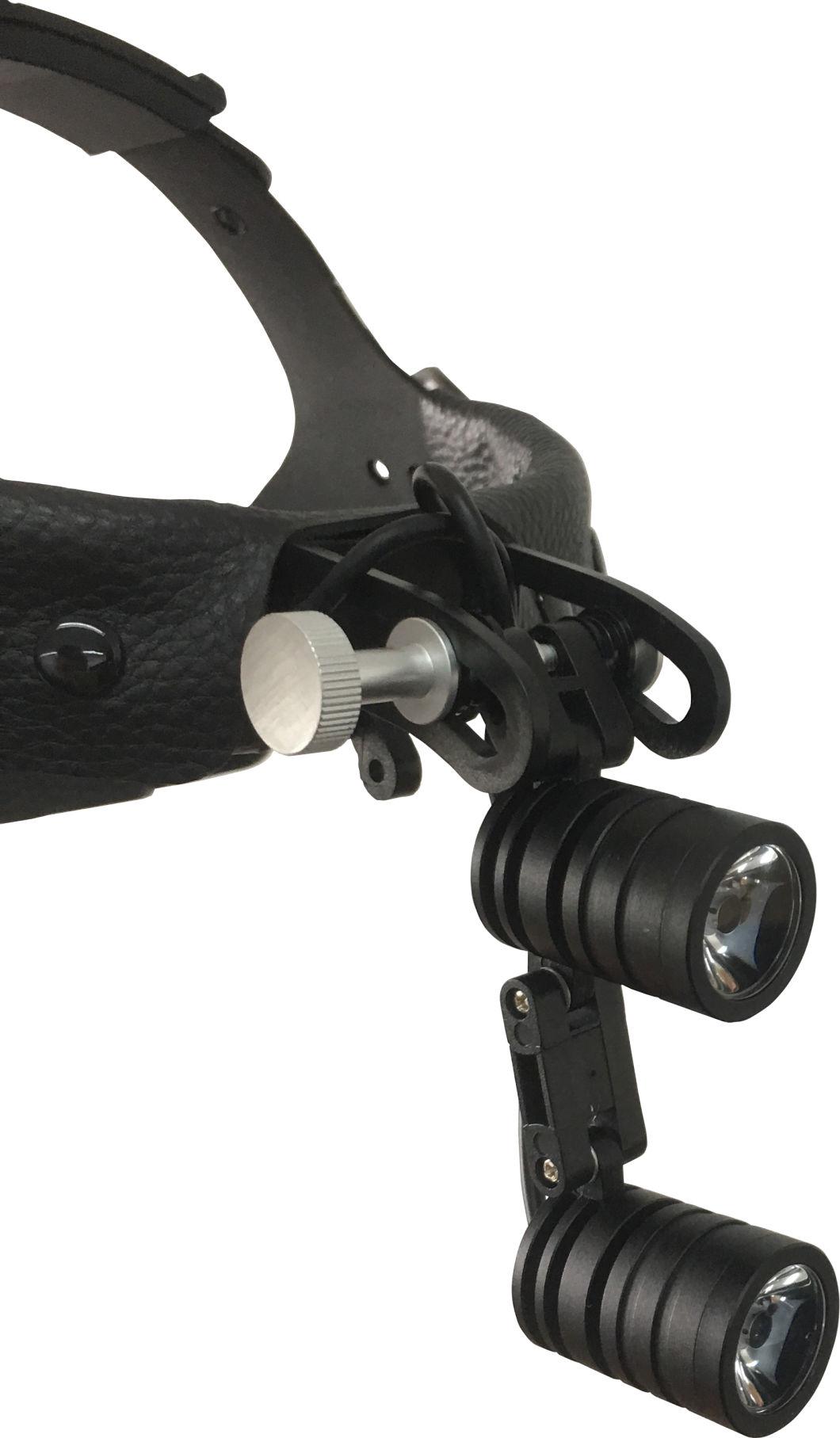 Surgical Headlight Strong Light Ks-H2n with Dual Lamp Head and Two Batteries