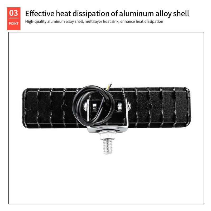 Dxz 6inch 16LED Day Running Lights Modified Lights Car LED Work Light Amber/White /Red/Blue Flashing Light