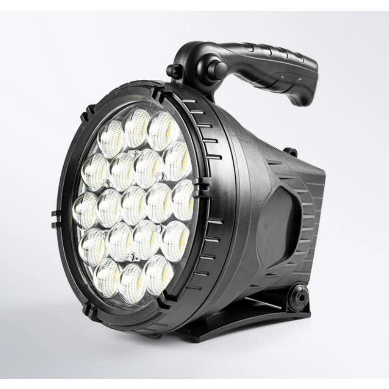2200 Lumen Rechargeable Torch Light Multifunction Powerful LED Searchlight Spotlight Lamp Emergency Camping Fishing Handheld LED Flashlight