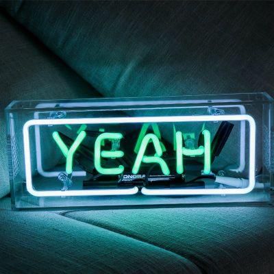 Clear Acrylic Glass Tubing Neon Light Sign with Cool Design