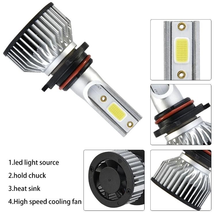 Cheapest CREE Kit Lampada Farol H4 H13 9004 Bulb Focos LED F6 V6 F2 H1 H7 H11 9005 9006 9012 LED Bombillo LED Kit Luces LED Headlight