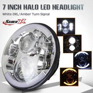 7 Inch 80W Round LED Headlight with High / Low Beam for Jeep Wrangler Jku Fj Jk Tj Harley Davison Motorcycle