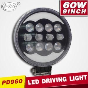 10-30V LED Conversion Kit Angel Eyes 60W LED Spot Light 9inch LED Headlight (PD960)