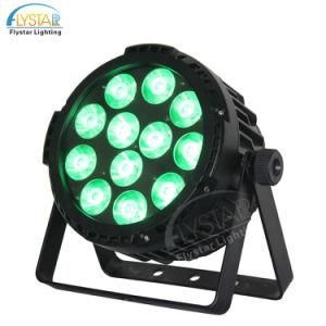 12PCS 18W DMX Waterproof LED Slim PAR Projector Light