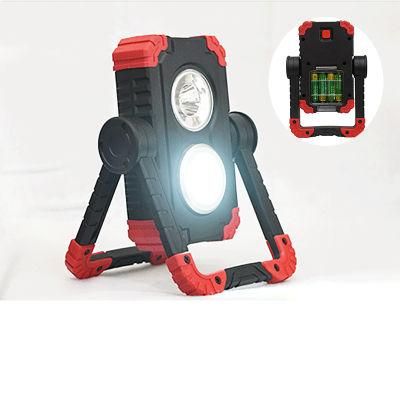 Car Shop Working Spot Light with 3 Flashing Mode Camping Emergency Portable Auto Rechargeable Floodlight Waterproof COB LED Work Light