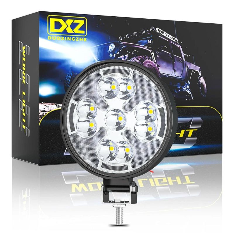 Dxz Mini 3inch Flash LED Work Light Bar Round DRL+Spot Combo Offroad LED Fog Light Driving Light Lamp for Truck