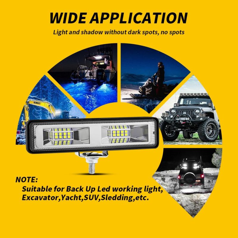 Dxz 48W Driving Fog Offroad LED Work Car Light 12V LED Universal Car 4WD LED Beams Work Light Bar Spotlight Flood Lamp