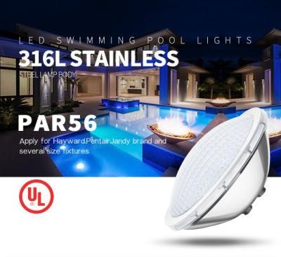 Manufacturers 15W RGB Synchronous Control IP68 Structure Waterproof PAR56 LED Underwater Pool Light