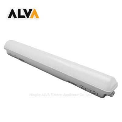 2FT 4FT 5FT 100V-277V IP65 Linear Integrated Waterproof Light 18W 36W 54W LED Tri-Proof Lamp for Outdoor Parks, Bridges, Caves