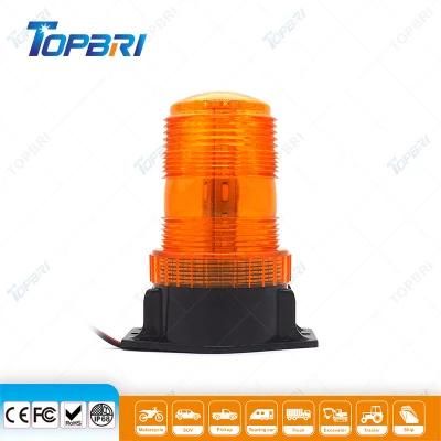 Red Rotary LED Flashing Warning Light with Screws Mount