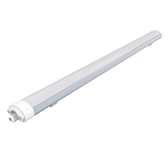 Polycarbonate Diffuser Batten Fitting 4FT 50W LED Vapor Proof Light Fixture