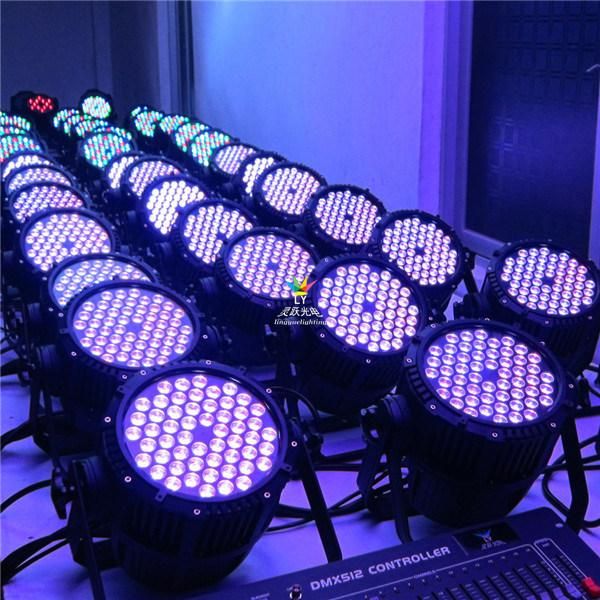 Outdoor Waterproof RGB 3in1 54X3w LED PAR Can Stage Light