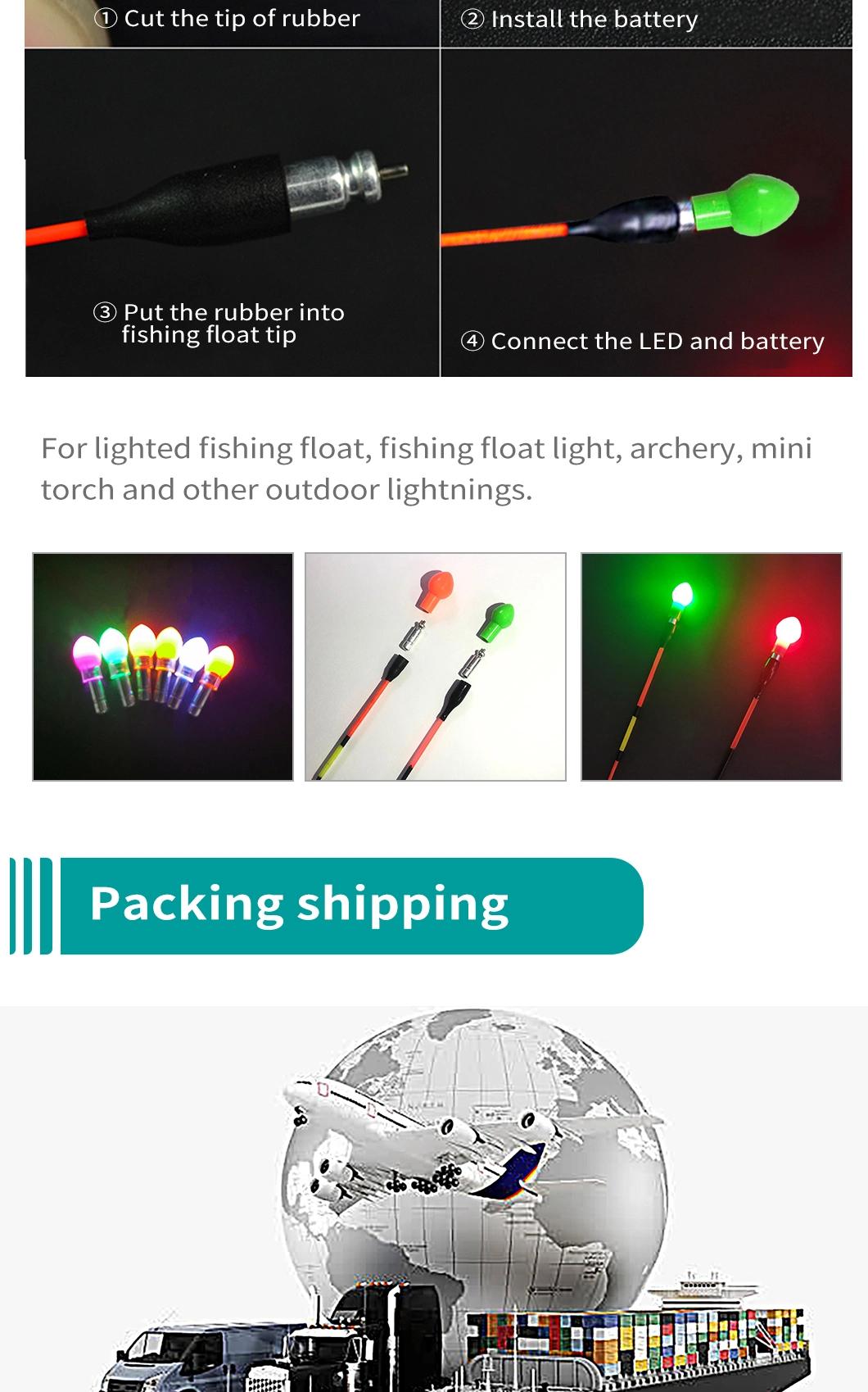Dlyfull High Quality Cheap Customized Freshwater Night Fishing Long Lasting Luminous Float Light Red PS8515-R