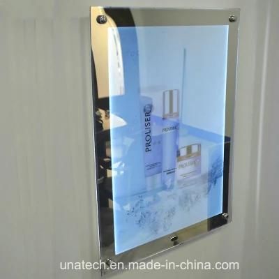 LED Indoor Mirror Magic Slim Advertising Toilet Wash Room Light Box