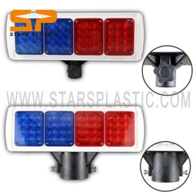 Economic Red and Blue Solar Strobe Warning Light