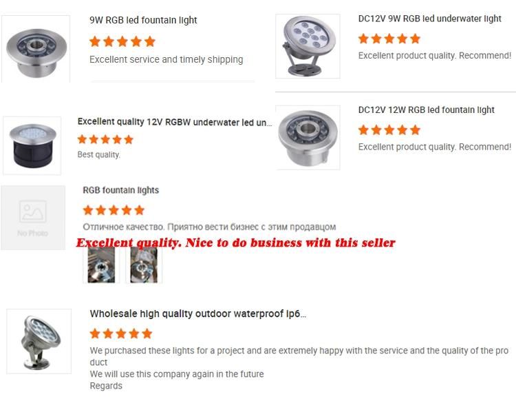 9W LED Pool Light IP68 RGB Remote Control Fountain Lights Fitting Underwater Lamp