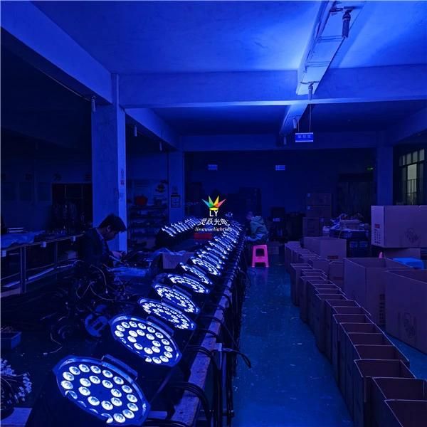 24PCS 18W Rgbwuv 6in1 LED PAR Stage Lighting Equipment for Event