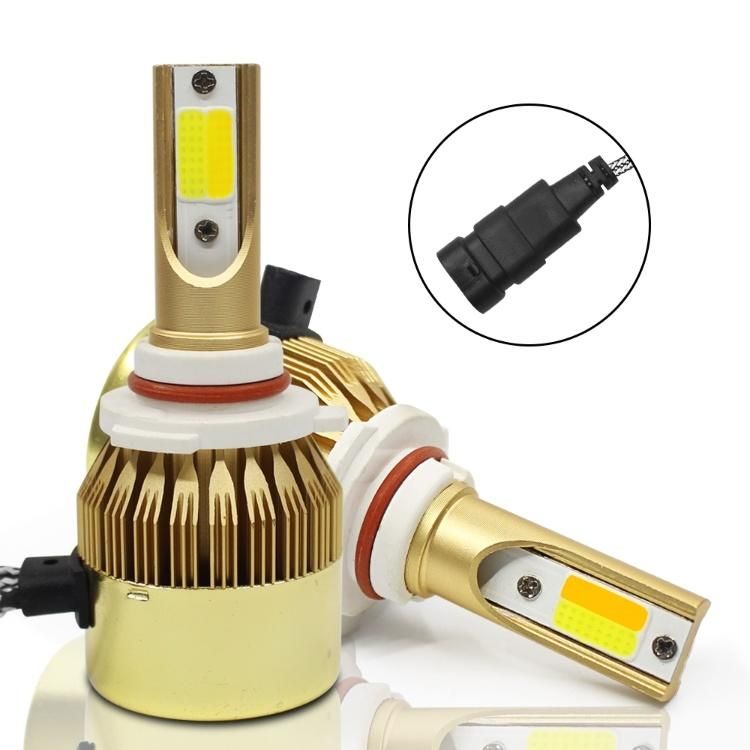 Focos LED H4 LED H7 LED Bulb 3000K 6000K Luz LED H1 H3 H11 Hb3 9006 Hb4 880 LED Dual Color Yellow White Headlight C6