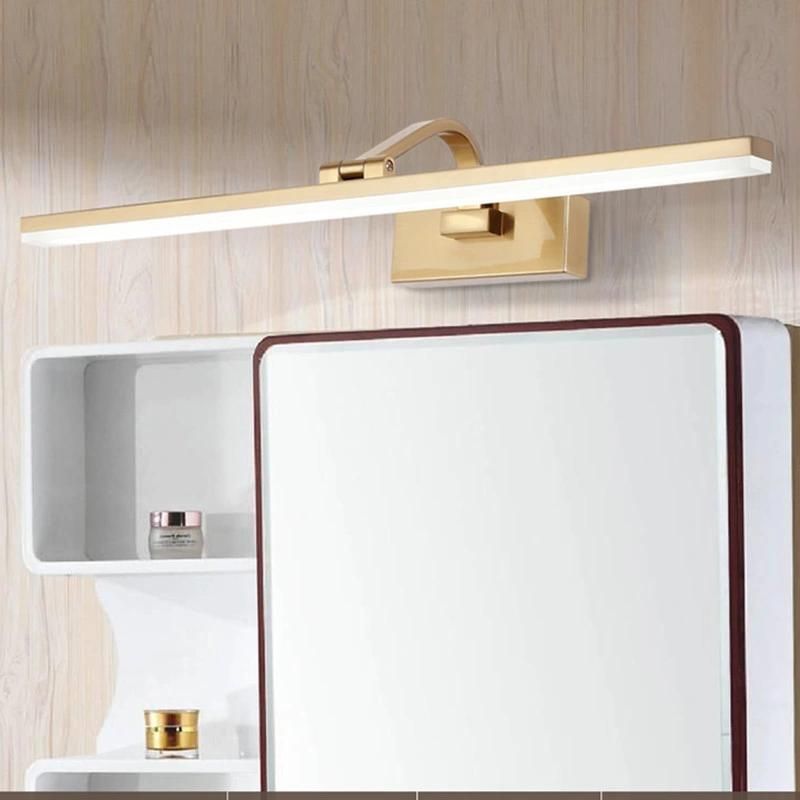 Bathroom Gold Waterproof LED Wall Lamps Cabinet Vanity Mirror Lights (WH-MR-31)