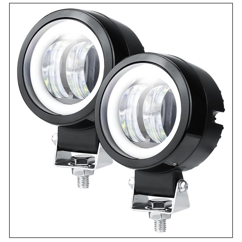 Dxz 7D 20W DRL Spot Light off Road Light LED Headlight for Motorcycle Halo Jeeps ATV 12V 24V SUV Worklight Beams