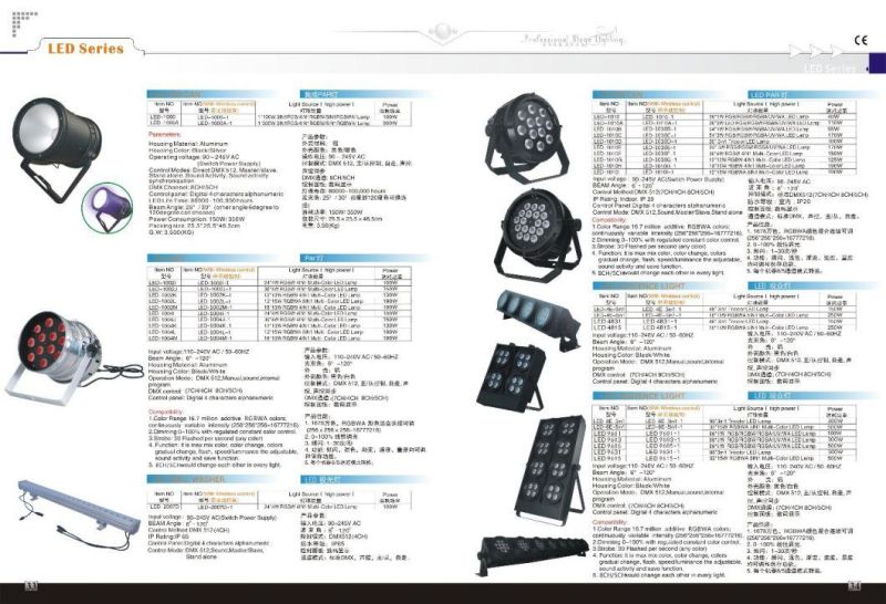 24/36*RGBW 4in1 LED PAR 64 Long / LED Stage Light