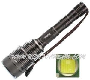 High Power Deep Reflector CREE Xml T6 LED Flashlight 1000lumens 2*18650 Rechargeable Battery (YA0053-1T6)