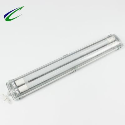 LED Water Proof Light for Classroom Office Light Double or Single LED Tube Fluorescent Tube Underground Parking