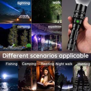 1600lums Tactical USB Flashlights Rechargeble Ultra Bright L2 Waterproof Torch Hunting Flashlight 5 Modes by 1*18650