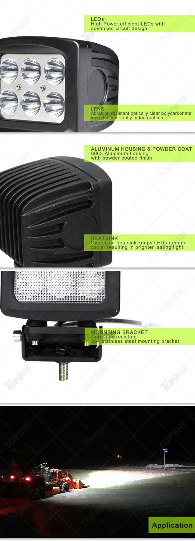 12V 24V Flood 60W LED Working Work Driving Light for Truck Trailer