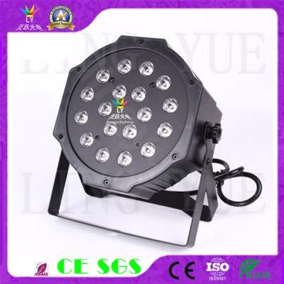 RGB Flat Small DJ Stage Lights LED PAR 18X1w