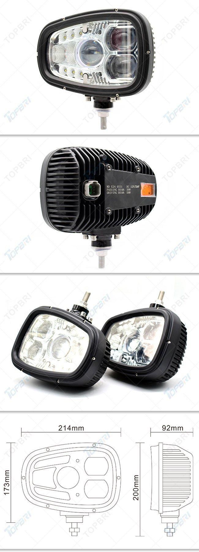 Wholesale R23 9inch 96W Laser LED Work Driving Car Lights for Trailer Truck Heavy Duty Indicator