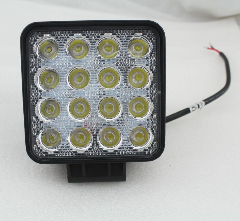 Auto LED Square 4 Inch 48W LED Spotlight Work Light for SUV Truck Driving Fog Lamp