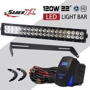 22 Inch 120W Offroad LED Light Bar Bumper Mounting Brackets for 2010-2014 Ford F150 Svt Raptor